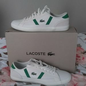 Lacoste Sideline 119 3 CMA LTH OFFWHT/GRN SUEDE
